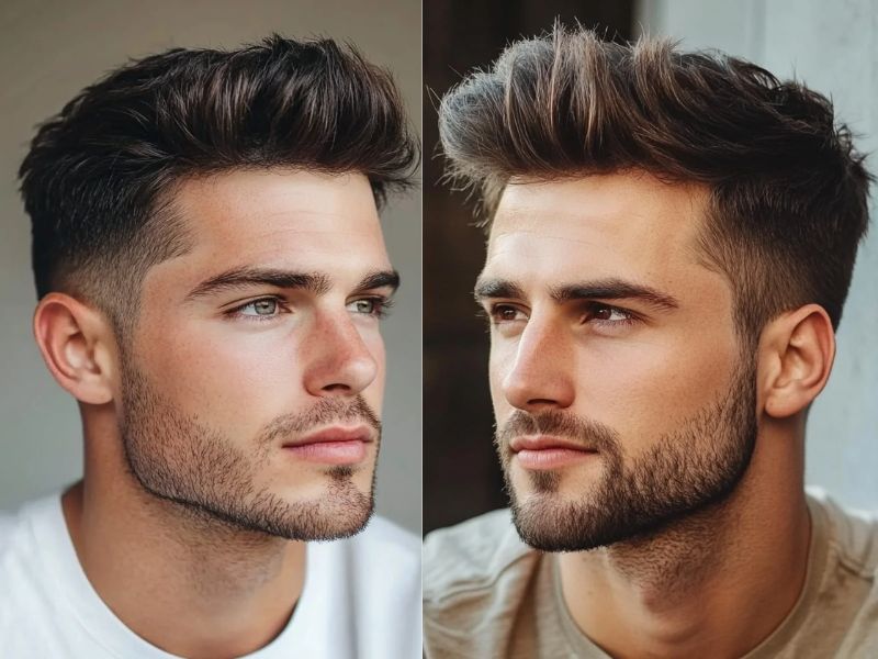 Kiểu tóc Textured Quiff